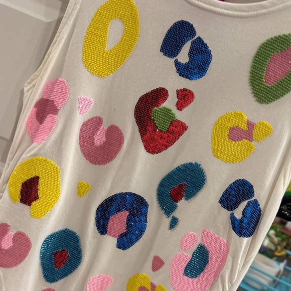 QUEEN OF SPARKLES Multicolor Sequin Dress - Picture 5 of 5